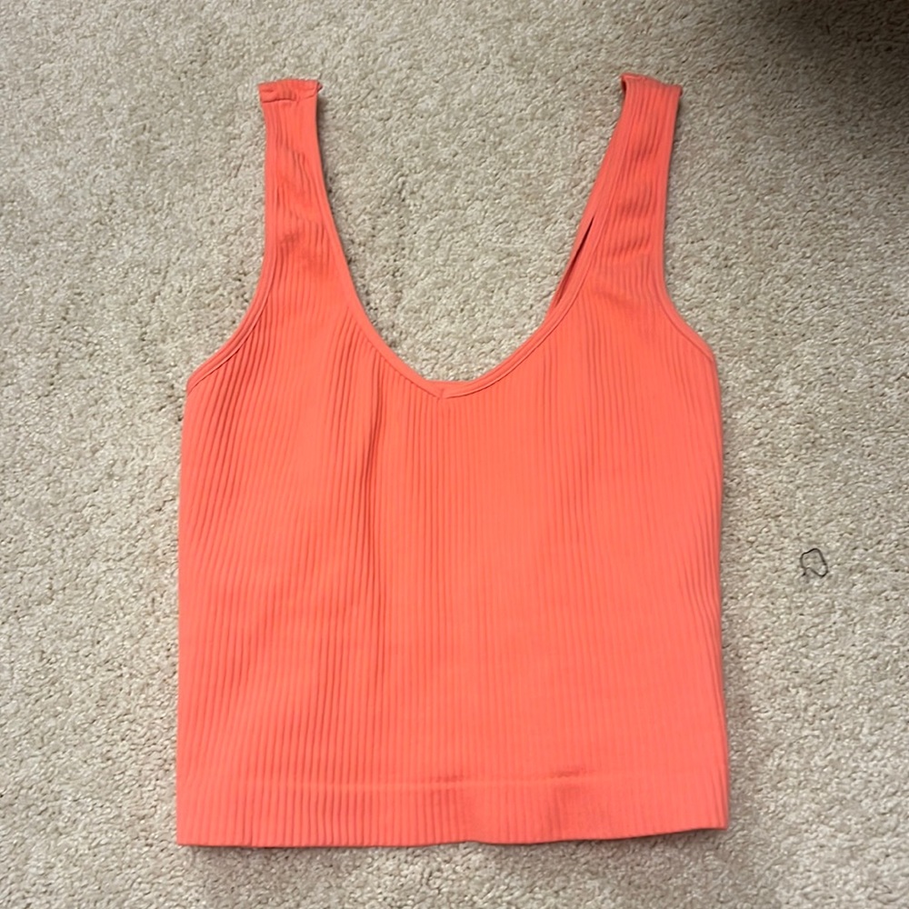 orange tank top one size